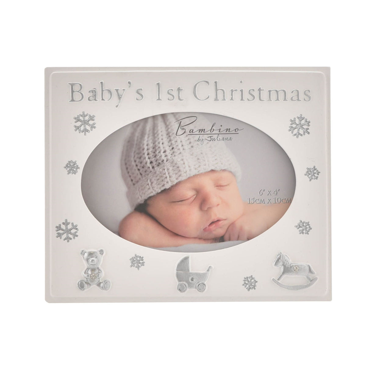 Baby's 1st Christmas Resin Photo Frame 4" x 6"