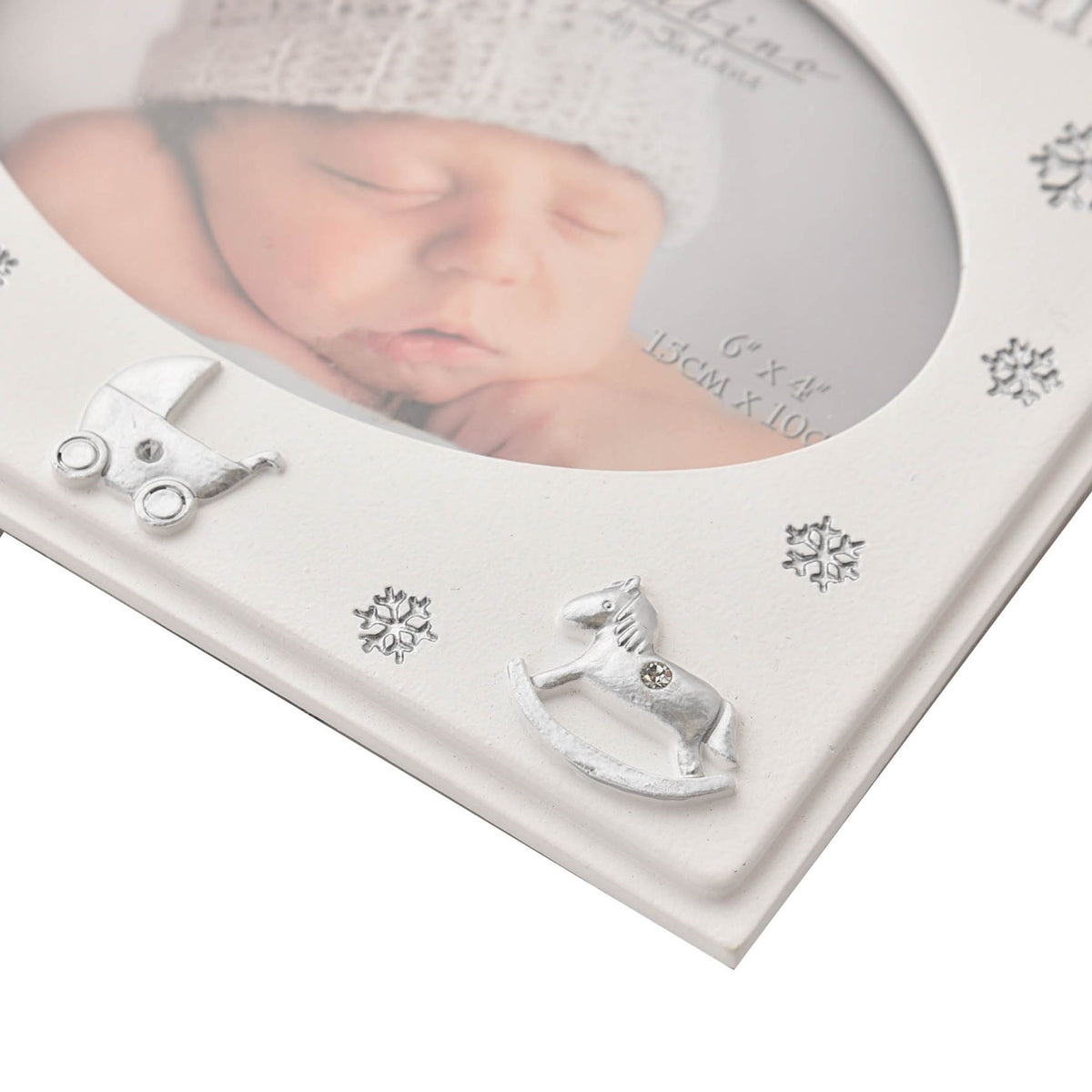 Baby's 1st Christmas Resin Photo Frame 4" x 6"