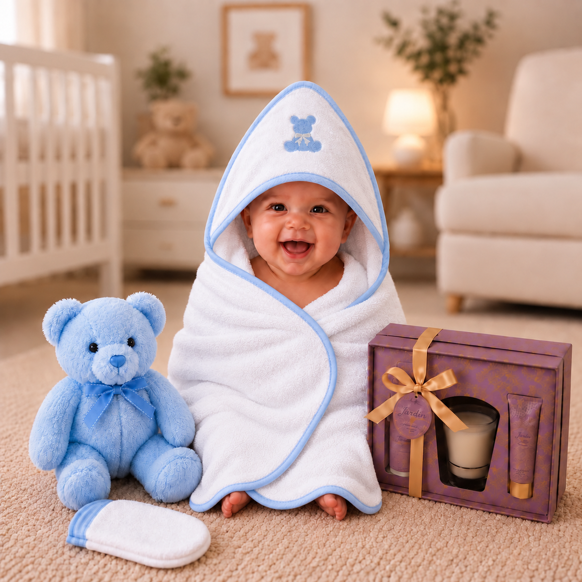 Mother & Baby Gift Hamper - Pink, Blue or White