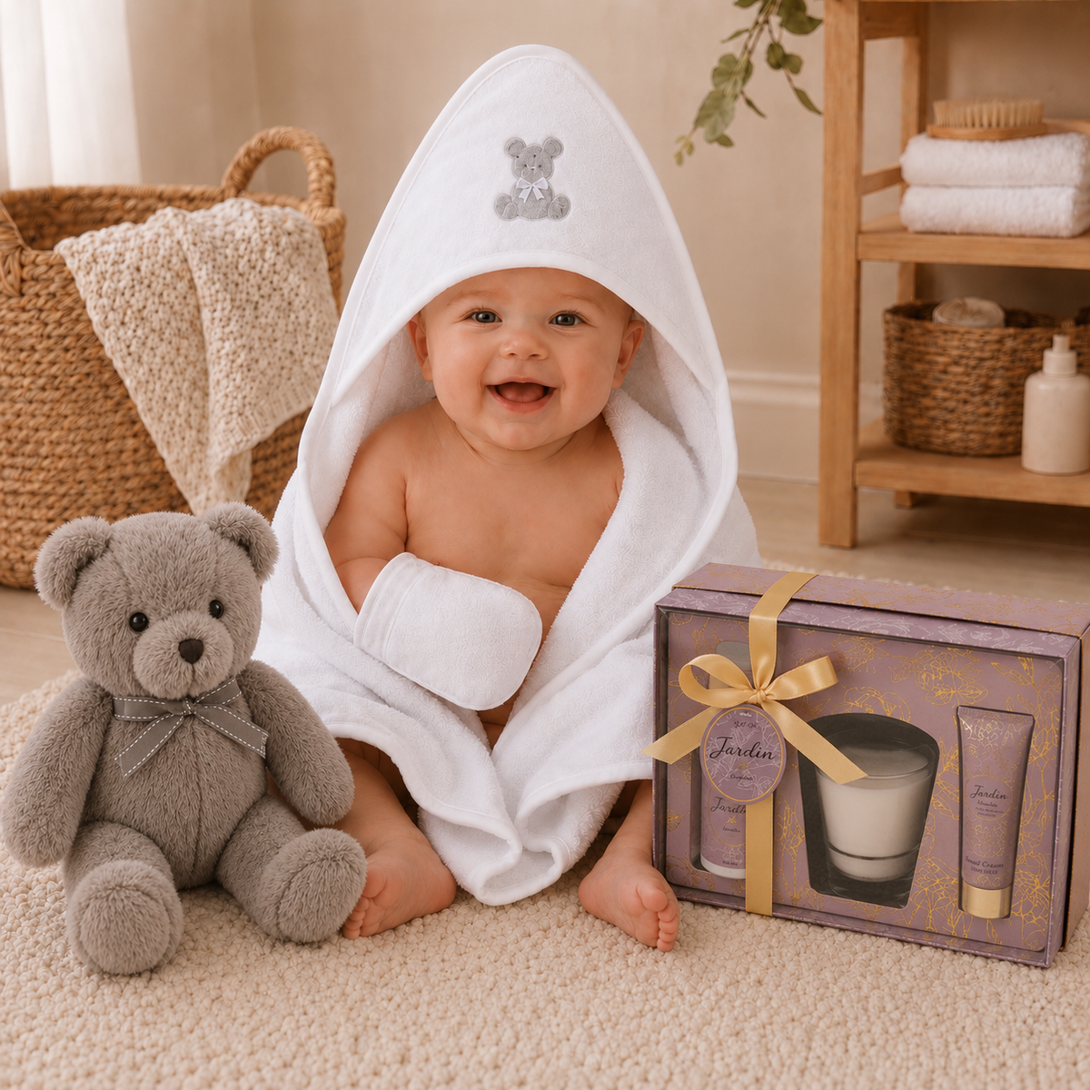 Mother & Baby Gift Hamper - Pink, Blue or White