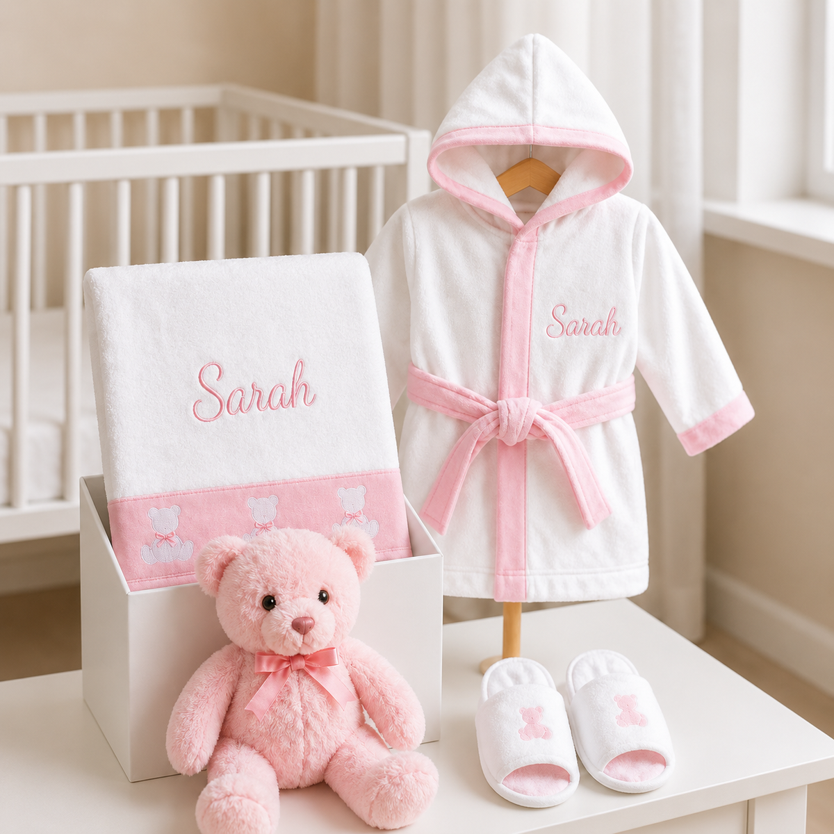 Personalised Baby Girl Spa Hamper