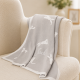 Personalised Organic Bunny Baby Blanket