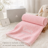 Signature Organic Cotton Baby Blanket- Personalised