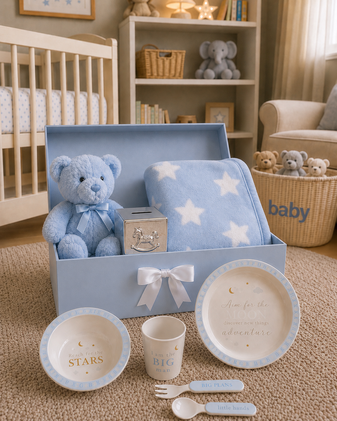 Blue Bear Baby Hamper