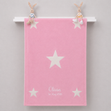 Handmade Personalised Baby Quilt-Pink