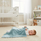 Personalised Knit Cotton Blankets (5 Colours)