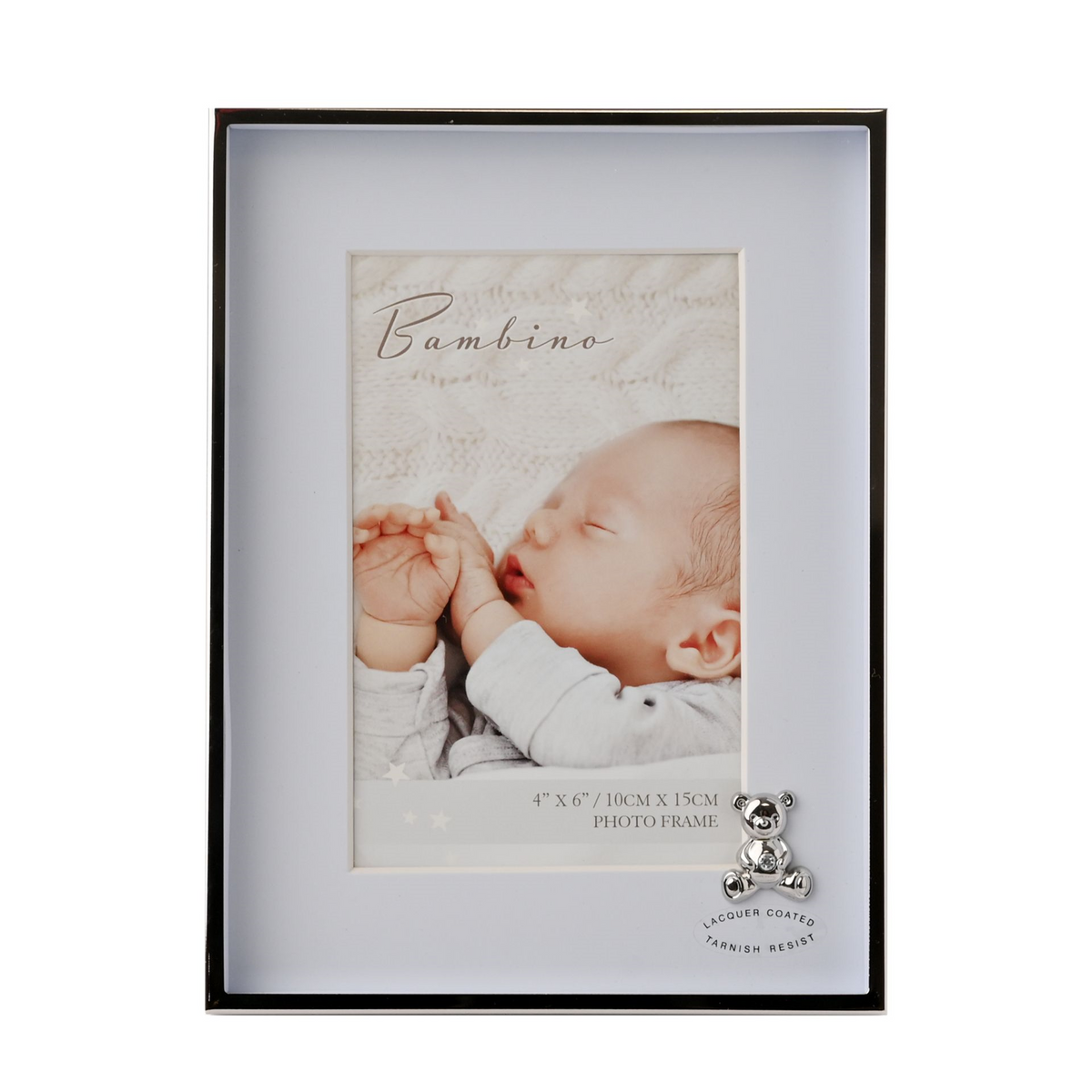 Bambino Baby Photo Frame- Silver, Pink or Blue