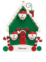 Candy Cane House 3 Personalised Christmas Ornament
