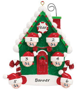 Candy Cane House 6 Personalised Christmas Ornament