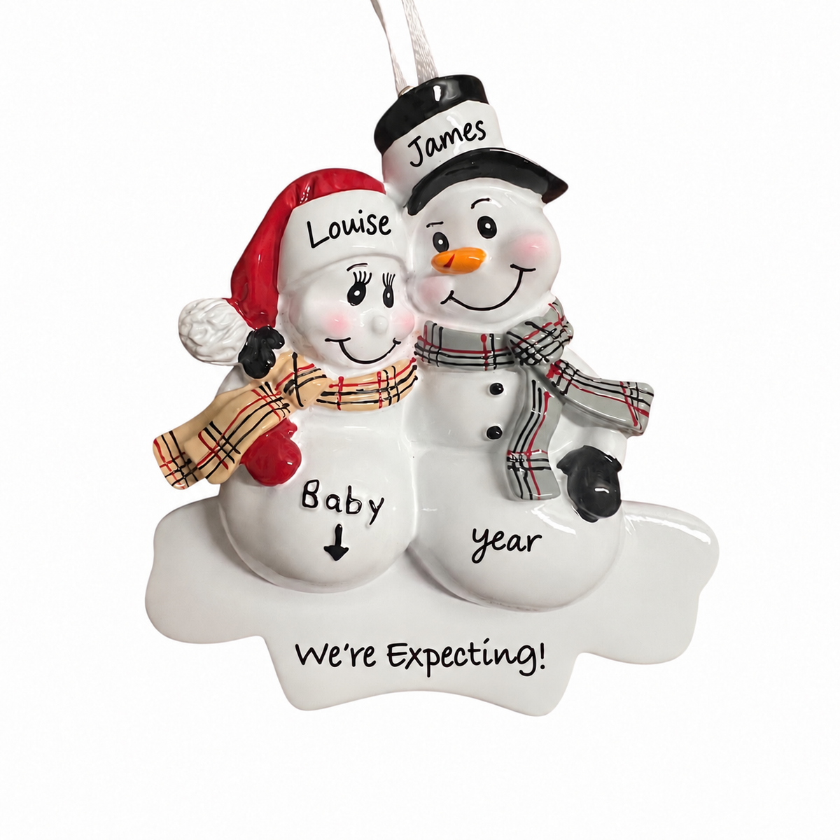 PX We’re Expecting Personalised Christmas Ornament (PX807)