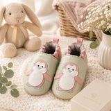 Penguin Leather Shoes- (6-12 months)- Pink or Blue