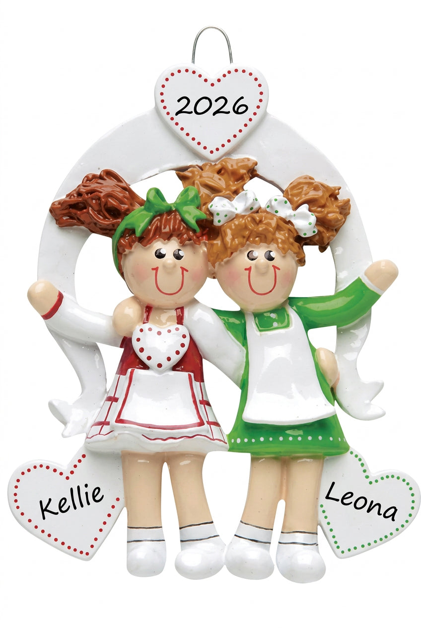 Friends/Sisters 2 Christmas Ornament - 826