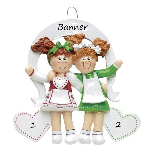Friends/Sisters 2 Christmas Ornament - 826
