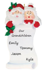 Grandparents Scroll Personalised Ornament - 85