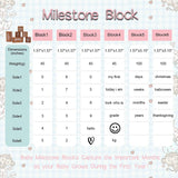 Baby Milestone Wooden Block Gift Set