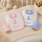 Signature Bib and Teether Gift Box - pink or blue