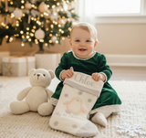 Baby's 1st Christmas Stocking - Pink Penguin