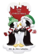 Penguin Couple Christmas Ornament - 364W