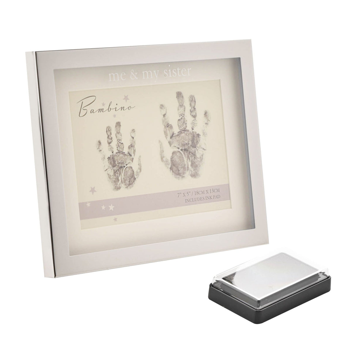 Me and My Sister Handprint Frame
