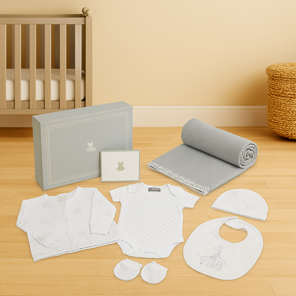 Newborn Baby Gift Box- White – - Main Image