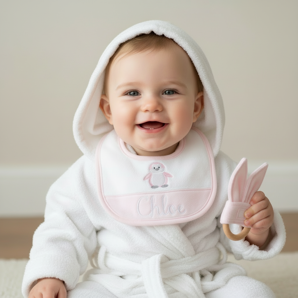 Little Penguin Cuddle Box - Pink