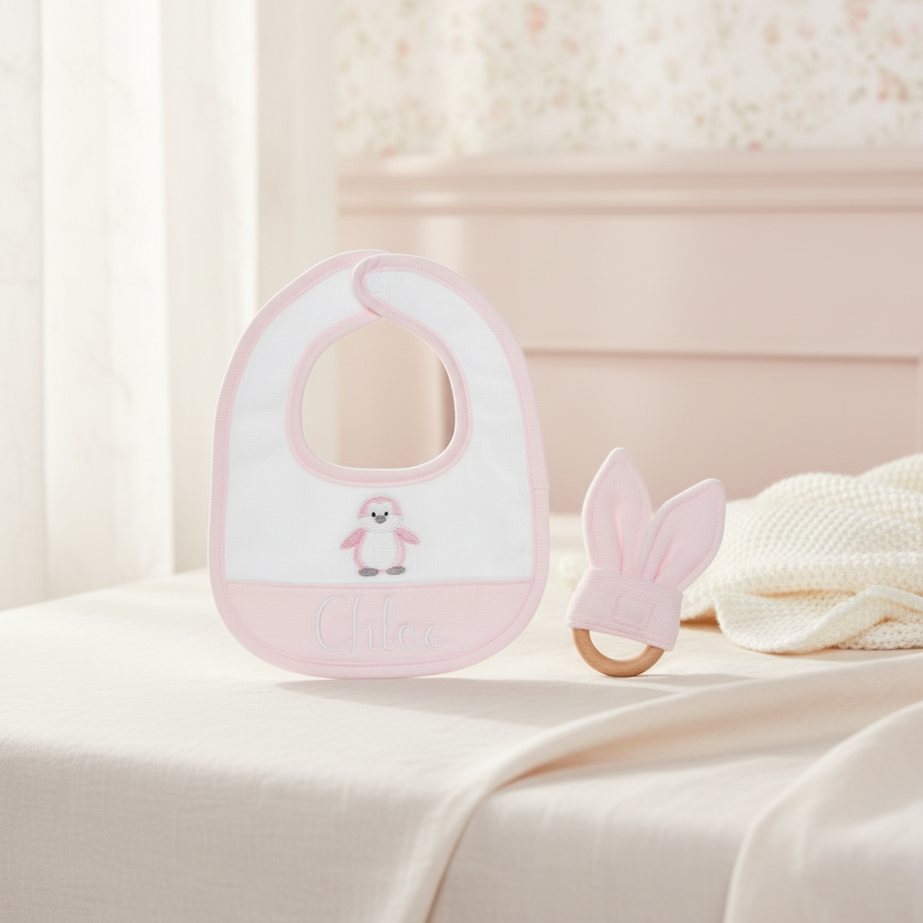 Little Penguin Cuddle Box - Pink