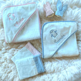 Penguin Hooded Towel and Mitt Gift Box