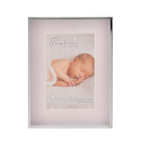 Silver Colour Pink Photo Frame "Christening Day" 4" x 6"
