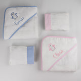 Penguin Hooded Towel and Mitt Gift Box