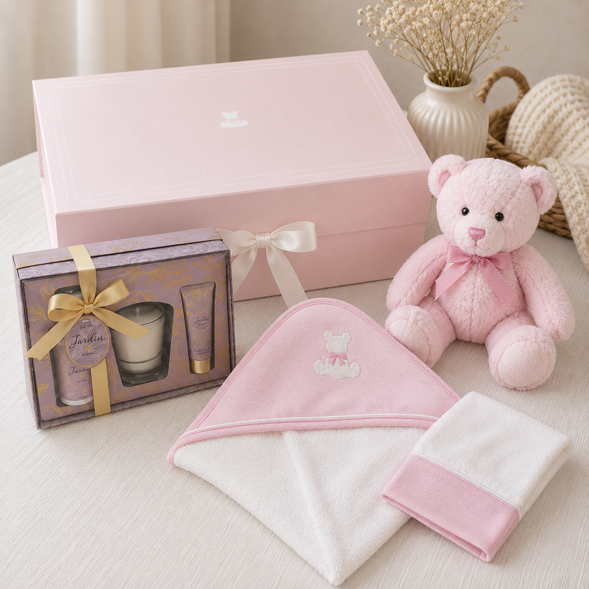 Mother & Baby Gift Hamper - Pink, Blue or White