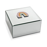 Glass Rainbow TrinketKeepsake Box