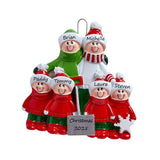 Snow Shovel Family-6 Personalised Christmas Ornament