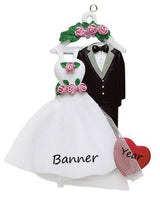 Wedding Attire Personalised Christmas Ornament - 144