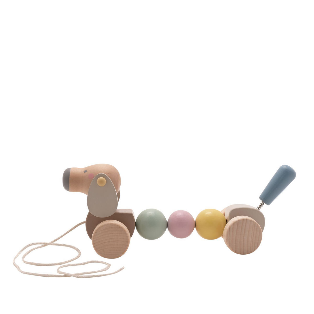 Bambino Pull Along Wooden Dog