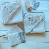 Penguin Hooded Towel and Mitt Gift Box