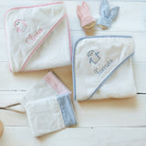 Penguin Hooded Towel and Mitt Gift Box
