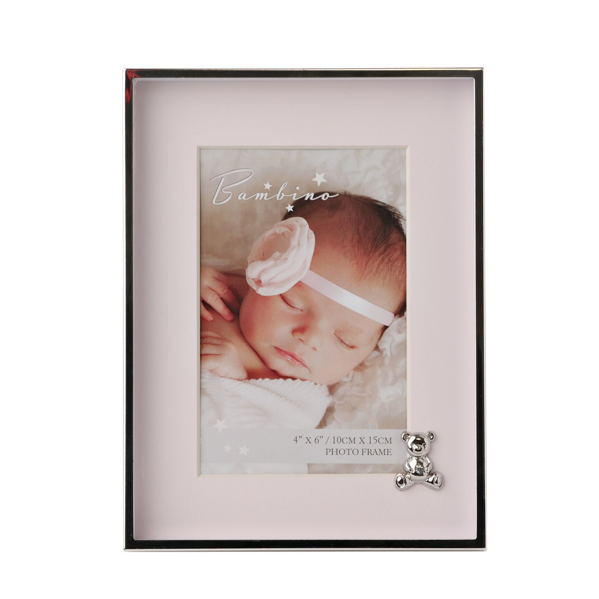 Bambino Baby Photo Frame- Silver, Pink or Blue