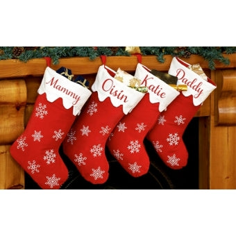 Pink Christmas Stockings Personalized, Baby Girl Stocking, Pink