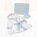 Baby's 1st Bathrobe & Slippers - Blue