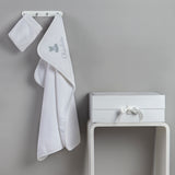 Hooded Baby Bath Towel & Mitt