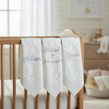 Organic Cotton Baby Christening Shawl - Personalised
