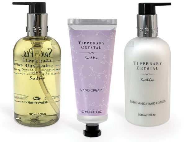 Tipperary Crystal - Sweet Pea Hand Cream and Hand Wash Set