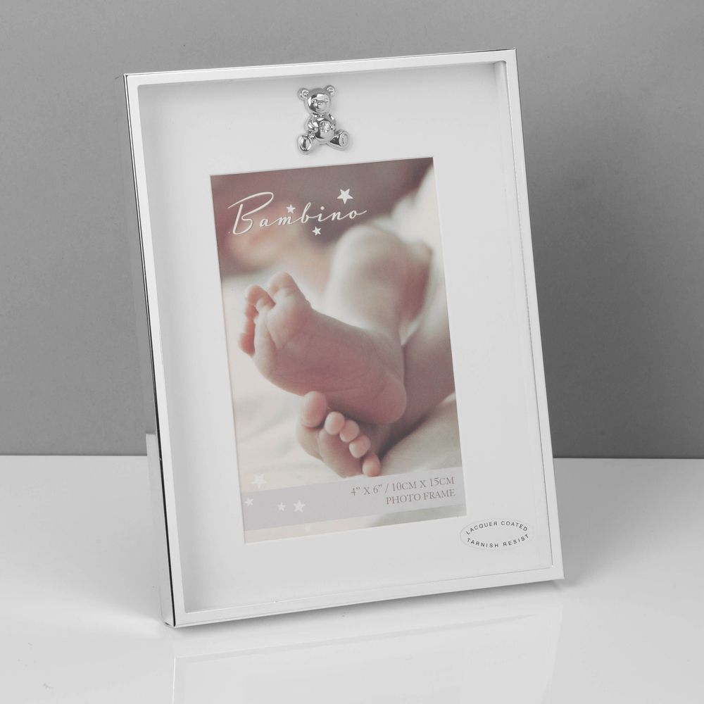 Bambino Baby Photo Frame- Silver, Pink or Blue