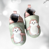 Penguin Leather Shoes- (6-12 months)- Pink or Blue