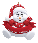 Snow Baby Red Ornament (122RW)