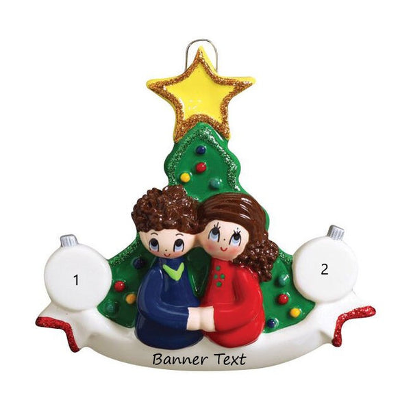 Christmas tree Couple Christmas Ornament (1440)