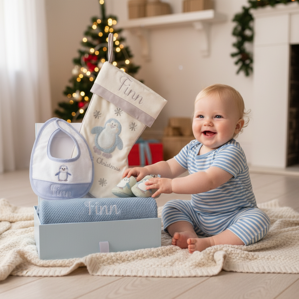 Baby's 1st Christmas Hamper - Blue