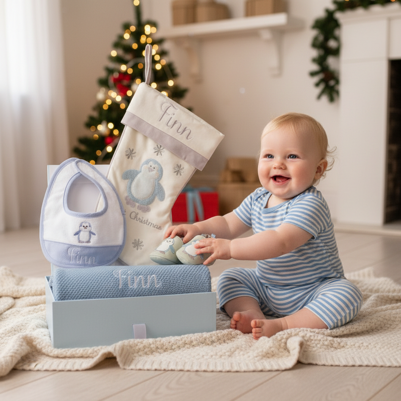 Baby's 1st Christmas Hamper - Blue