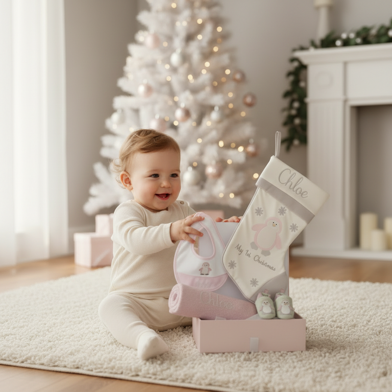 Baby's 1st Christmas Hamper - Pink