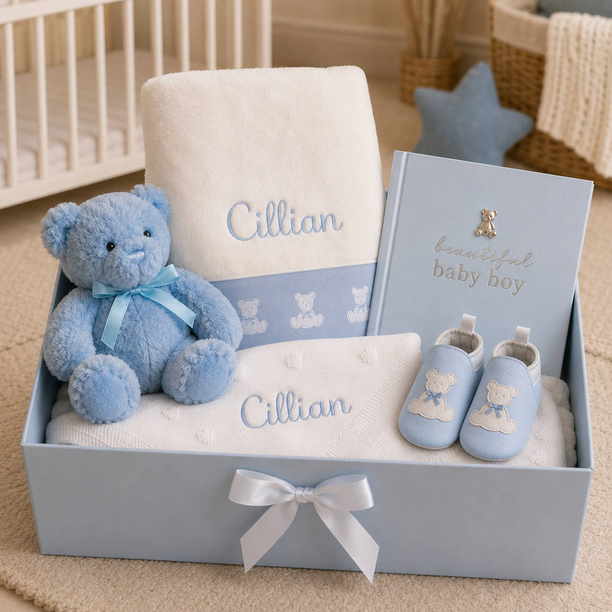 Teddy & Me Baby Gift Hamper- Blue